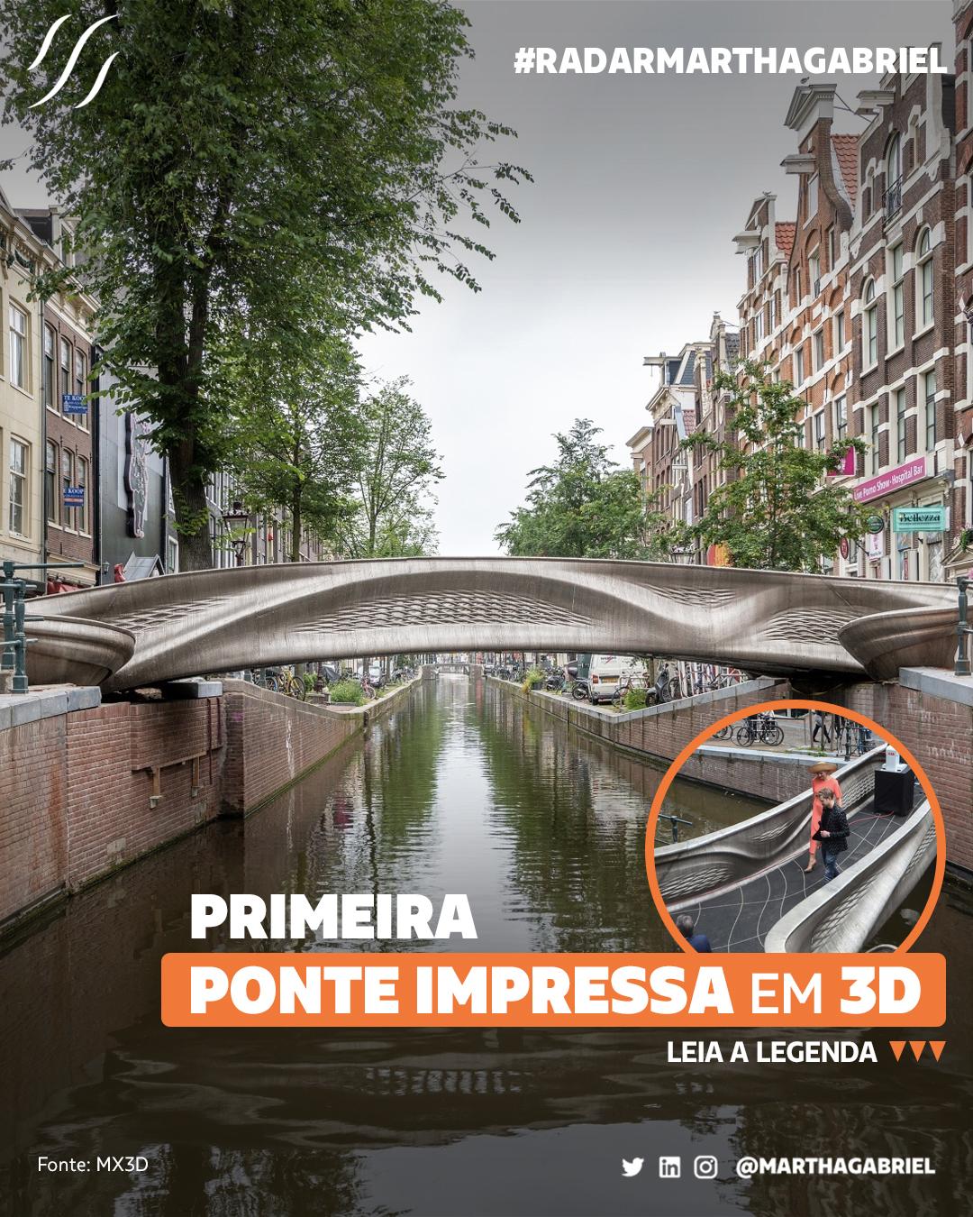 Primeira ponte impressa em 3D