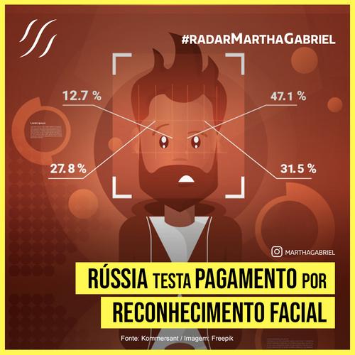 Rússia testa pagamento por reconhecimento facial
